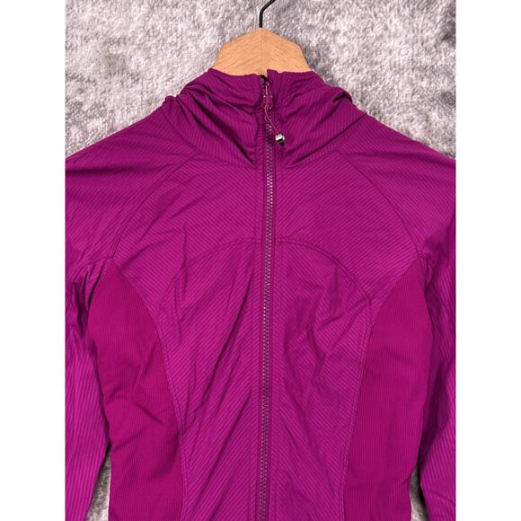 Lululemon Jacket 2 Womens In Flux Light Weight Full Zip Reversible Hooded - Picture 2 of 8